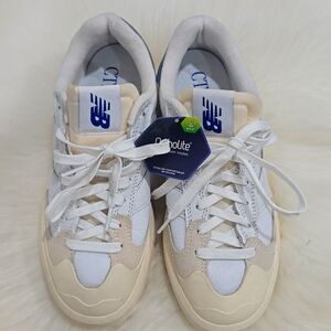 New Balance CT302 White and Cream Sneakers